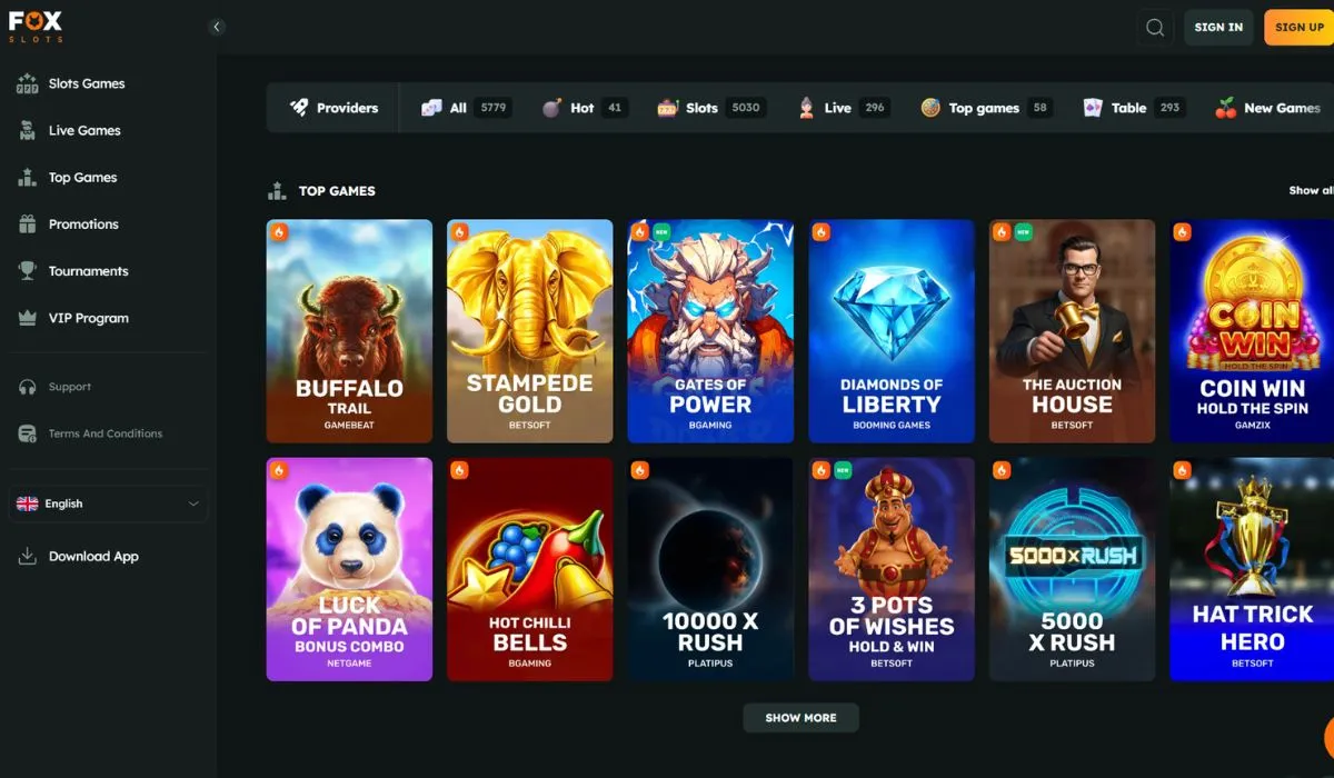 Fox slots fast payout Casino