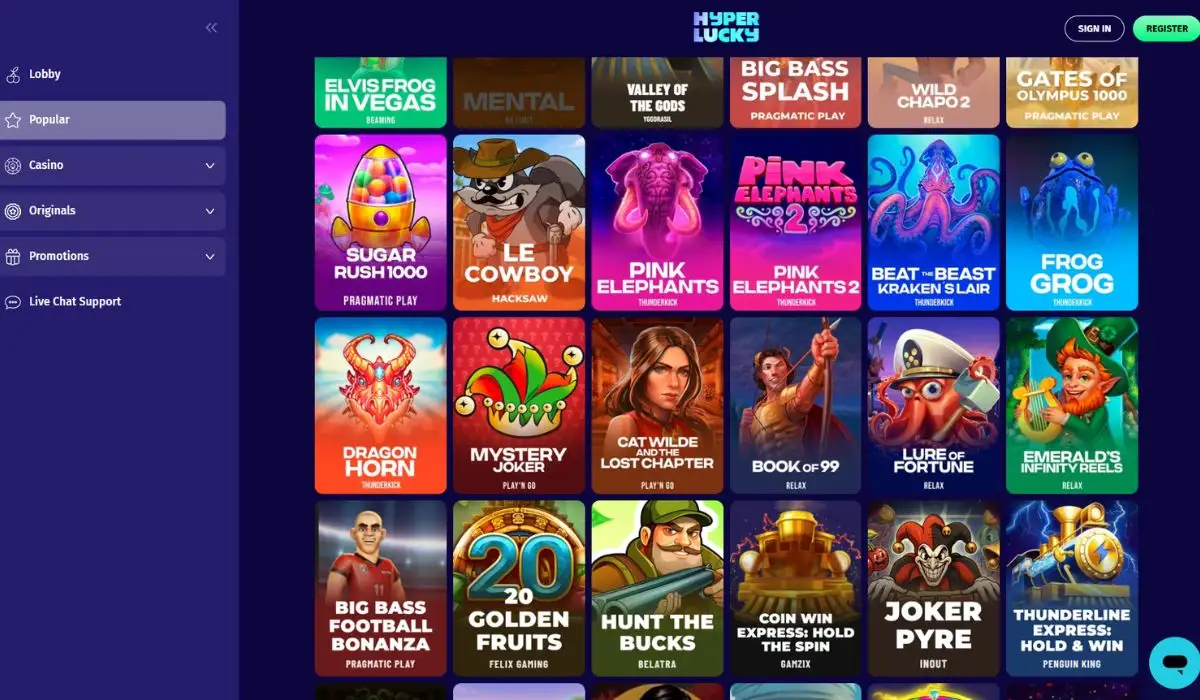 Hyper Lucky fast payout Casino