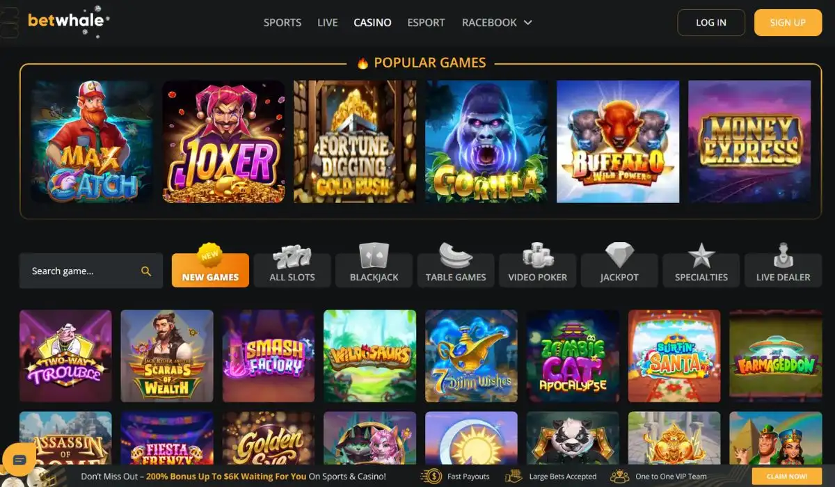 betwhale fast payout Casino